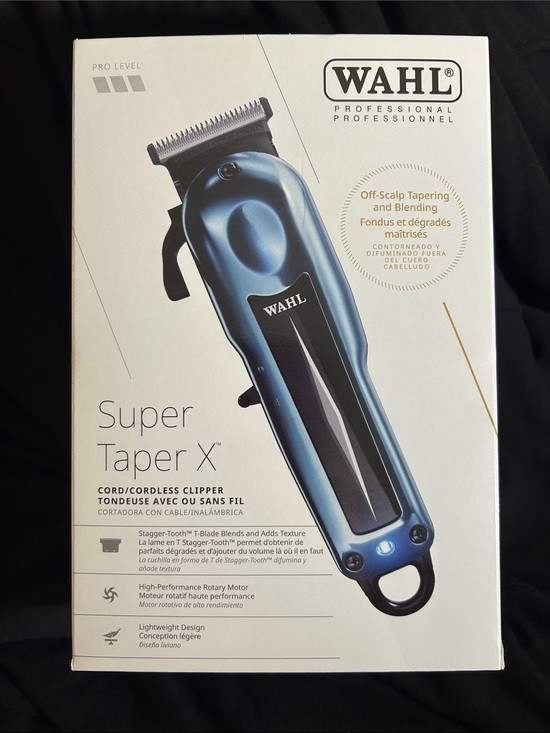 Wahl Other - Brand New! Pro Level Wahl Super Taper X Cordless Clipper in Metallic Blue